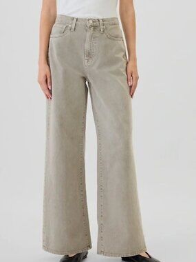 GAP Grey High Rise Wide Leg Jeans